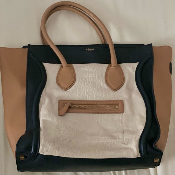 Celine tri color luggage